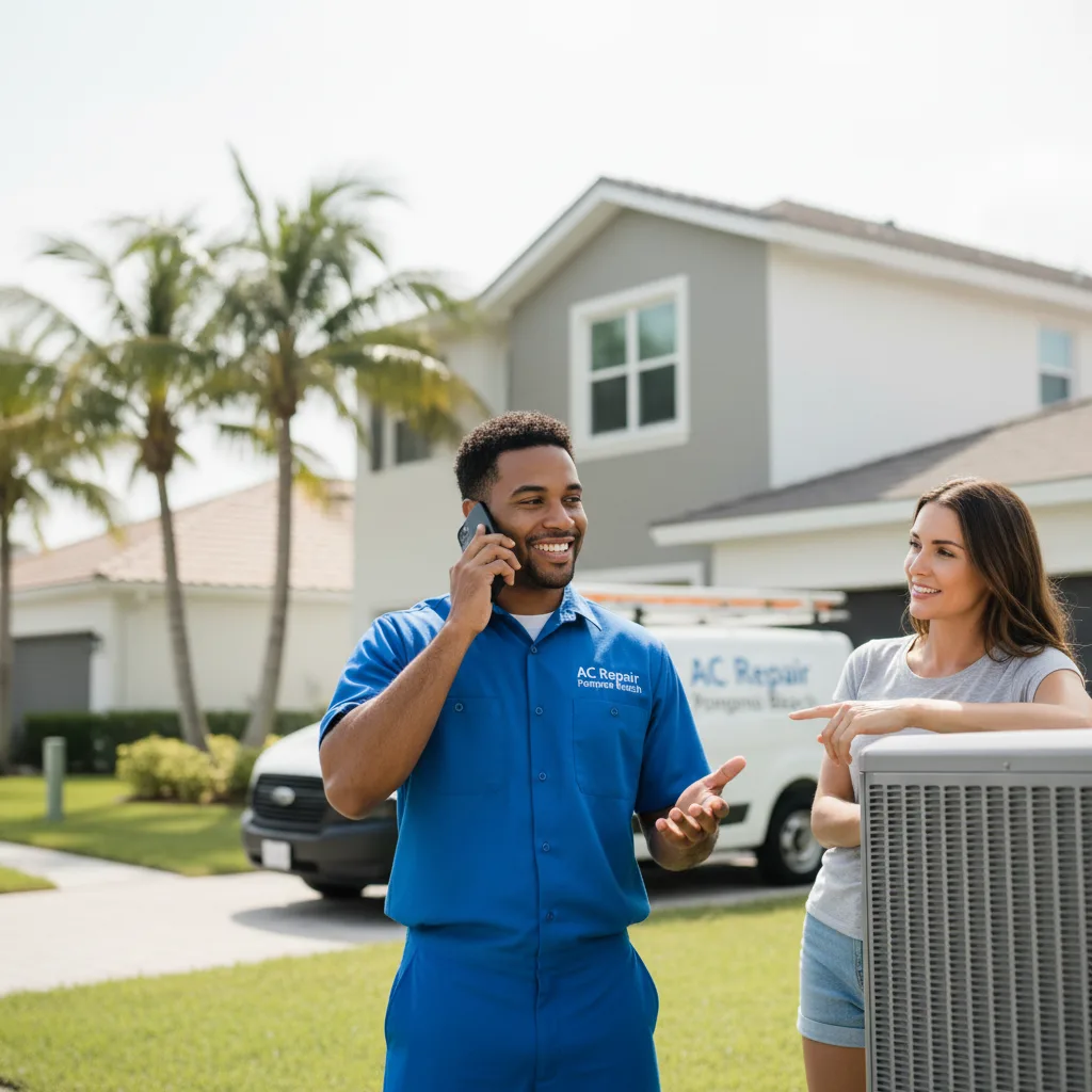 AC Repair Pompano Beach customer support in Broussard